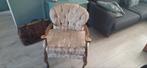 Stoel - Antieke Library Chair - Stoffeerproject, Antiek en Kunst, Ophalen of Verzenden