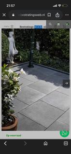 8x GeoCeramica Roccia Carbon 60x60 Terrastegel 8X, Ophalen, Keramiek, Nieuw, 10 m² of meer