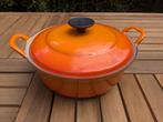 Le Creuset Faitout - Orange 24cm, Ophalen of Verzenden, Gebruikt, Gietijzer