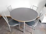keukentafel met stoelen, Ophalen, Gebruikt, 100 tot 150 cm, Minder dan 100 cm