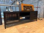 tv kast zwart metaal showroom, 100 tot 150 cm, Nieuw, Ophalen of Verzenden, Minder dan 100 cm