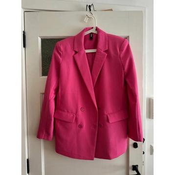 Roze pak met wide leg pantalon van Shoeby maat S/M beschikbaar voor biedingen