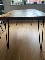 Mango Eettafel met Stalen Poten - Wegens Verhuizing, Ophalen, Gebruikt, 50 tot 100 cm, Vijf personen of meer