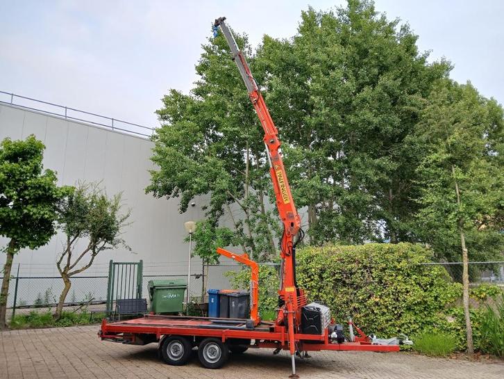 aanhanger met kraan, Auto diversen, Aanhangers en Bagagewagens, Gebruikt, Ophalen