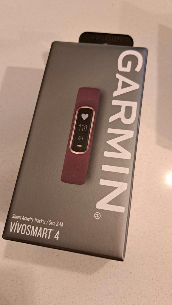 Garmin Vivosmart 4 - Activity Tracker, Sieraden, Tassen en Uiterlijk, Activity trackers, Zo goed als nieuw, Android, Paars, Waterdicht