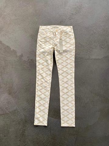F567 Nieuw: jeans Jade Twelve maat 26=XS=34 broek wit/beige beschikbaar voor biedingen