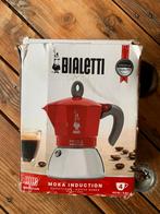 Bialetti moka induction 4-kops rood, Nieuw, 2 tot 4 kopjes, Ophalen of Verzenden