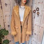 Vintage boho Afghaanse corduroy faux fur jas lange coat, Kleding | Dames, Jassen | Winter, Ophalen of Verzenden, Zo goed als nieuw