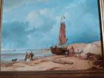Andreas Schelfhout, 'Bomschuit op het strand' 1853 (kopie), Ophalen of Verzenden