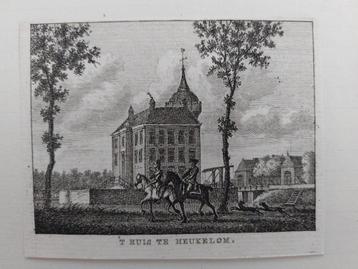 162 / Huis te Heukelom Gravure uit 1792 van J. Bulthuis beschikbaar voor biedingen
