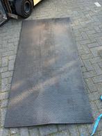 Rubberen stal mat 1 x 2 x 1 cm, Dieren en Toebehoren, Stalling en Weidegang, Rubberen mat, Zwart, 1 x 2 m x 1 cm