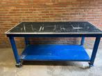 Stalen werkbank op wielen, Ophalen, Gebruikt, 70 tot 120 cm