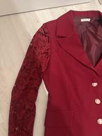 Wijnrood Damespak met Kant, Maat 38/40 (M), Kostuum of Pak, Nieuw, Ophalen of Verzenden