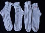 2 paar chique romantische luxe sokjes sokken met strikje, Meisje, Ophalen of Verzenden, Sokjes, Zo goed als nieuw