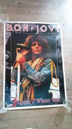 Bon Jovi Slippery when Wet vintage muziek poster rock, Verzamelen, Ophalen of Verzenden, Gebruikt, Poster, Artwork of Schilderij
