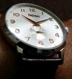 Noah slimline dresswatch, horloge, nieuw, Overige merken, Leer, Staal, Verzenden