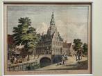 Stadhuis Franeker 1754, Antiek en Kunst, Kunst | Schilderijen | Klassiek, Ophalen of Verzenden