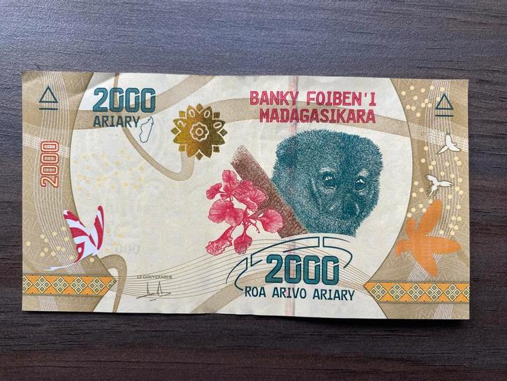 2000 Ariary Madagaskar 2017 Bankbiljet p-101(2), Postzegels en Munten, Bankbiljetten | Afrika, Los biljet, Overige landen, Ophalen of Verzenden