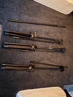 Microfoonstatieven + stang - set van 3, Muziek en Instrumenten, Standaards, Ophalen, Gebruikt, Instrumentstandaard, Statieven