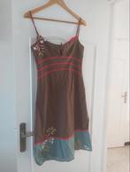 Vintage Cop.Copine Jurk - Prachtig Design!, Kleding | Dames, Maat 38/40 (M), Bruin, Ophalen of Verzenden, Zo goed als nieuw