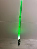 EuroDisney groen lichtzwaard met licht | 100 cm, Ophalen of Verzenden, Gebruikt, Gebruiksvoorwerp