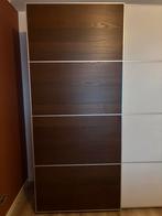 4x PAX IKEA MEHAMN Donkerbruin eikenpatroon 100 x 236, Ophalen, Gebruikt, 100 tot 150 cm, 50 tot 100 cm