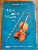 Robert Pracht - Neue Violin Etüden Opus 15 Heft 1, Klassiek, Les of Cursus, Ophalen of Verzenden, Zo goed als nieuw