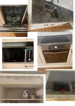Keuken apparatuur met aanrecht, Wit, Hoekkeuken, Graniet of Steen, Ophalen of Verzenden