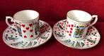 Kop en schotel speelkaarten 2 setjes servies, Verzamelen, Ophalen of Verzenden, Zo goed als nieuw