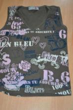 Shirt top 42 bien bleu, Kleding | Dames, Maat 42/44 (L), Zo goed als nieuw, Zonder mouw, Verzenden