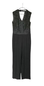 🟢 Chique jumpsuit zwart met glitter, Maat 38/40 (M), Zwart, Ophalen of Verzenden, Zo goed als nieuw