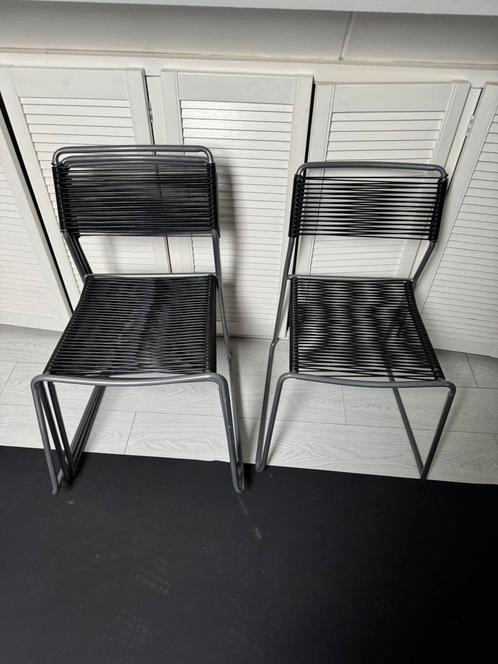 Ikea melker stoelen 4 stuks draadstoelen, Huis en Inrichting, Stoelen, Zo goed als nieuw, Zwart, Ophalen