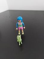 Playmobil Figuur met Dier - Blauw Haar, Ophalen of Verzenden, Gebruikt, Los playmobil