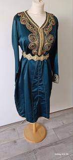 Korte Kaftan Maat L Groen/Turquoise, Maat 42/44 (L), Ophalen of Verzenden, Zo goed als nieuw, Knielengte