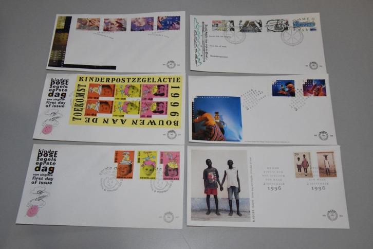18x Eerste Dag Envelop (345 - 358) / First Day of Issue 1996, Postzegels en Munten, Postzegels | Eerstedagenveloppen, Onbeschreven