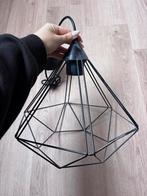 Hanglamp zwart metaal draad, Huis en Inrichting, Ophalen of Verzenden, Zo goed als nieuw, Zwart, Rond