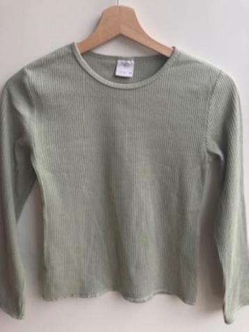 Groene rib longsleeve van Zara mt. 146 beschikbaar voor biedingen