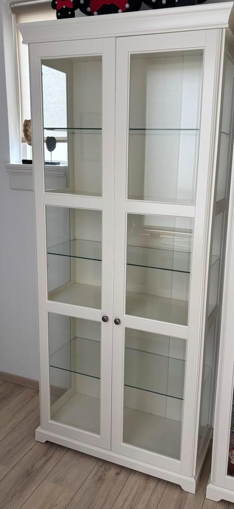 Ikea Liatorp vitrinekast, Huis en Inrichting, Kasten | Vitrinekasten, Zo goed als nieuw, 200 cm of meer, 50 tot 100 cm, 25 tot 50 cm