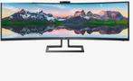 Philips Brilliance 499P monitor VAN €949 voor u bij NU €475, IPS, DisplayPort, Ultrawide, Ophalen