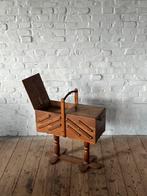 Antiek naai kastje garen naaikastje vintage retro, Ophalen