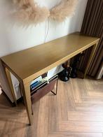 Gouden Sidetable Maison du Monde, Gebruikt, 100 tot 150 cm, Ophalen of Verzenden, Metaal