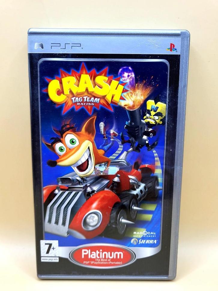 Crash Tag Team Racing - PSP, Spelcomputers en Games, Games | Sony PlayStation Portable, Zo goed als nieuw, Racen en Vliegen, 3 spelers of meer