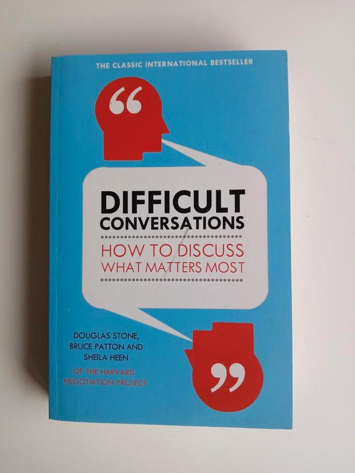 Difficult Conversations - Hoe te Bespreken Wat Belangrijk Is, Boeken, Advies, Hulp en Training, Zo goed als nieuw, Ophalen of Verzenden