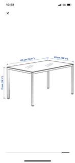 Eettafel Torsby, Huis en Inrichting, Tafels | Eettafels, Ophalen, Kunststof, Gebruikt, 100 tot 150 cm
