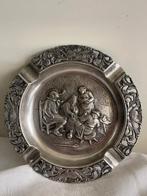 Vintage verzilverde asbak, Ophalen of Verzenden