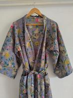 Mooie Kimono stijl Badjas met Bloemenprint, Maat 38/40 (M), Nieuw, Ophalen of Verzenden, Boven de knie