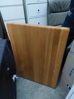 Licht eiken tafel met 2 stoelen, Huis en Inrichting, Tafels | Eettafels, Ophalen, Gebruikt, 50 tot 100 cm, Klassiek