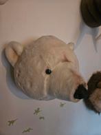 Knuffel dierenkop ijsbeer voor aan muur, Ophalen of Verzenden, Zo goed als nieuw, Wanddecoratie