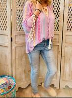 Ibiza tassels blouse tuniek met kwastjes maat L XL, Ophalen of Verzenden, Zo goed als nieuw, Maat 42/44 (L), Overige kleuren