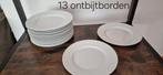 13 ontbijt borden, Antiek en Kunst, Antiek | Servies compleet, Ophalen